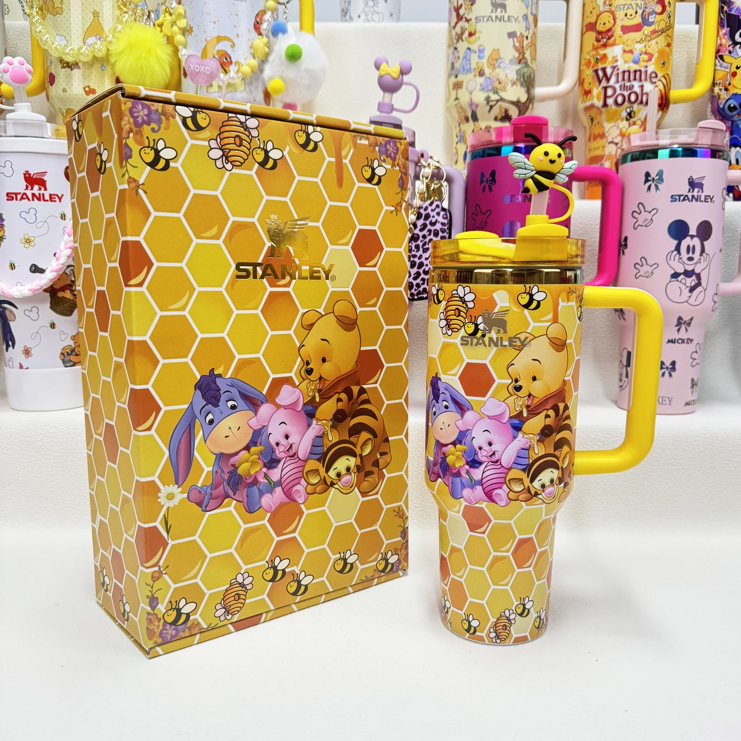 🔥40oz Pop Mart Twinkle Twinkle & Winnie The Pooh Stanley Tumbler, Disney Collection, Factory Direct Mixed Wholesale