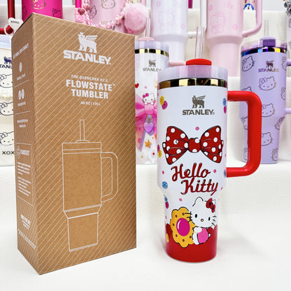 🔥40 OZ Stanley Tumbler Sanrio Hello Kitty Co-branded collection withAccessories，MixWholesale Available,Constantly Updated.
