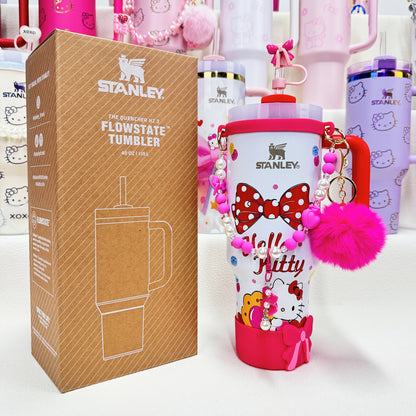 🔥40 OZ Stanley Tumbler Sanrio Hello Kitty Co-branded collection withAccessories，MixWholesale Available,Constantly Updated.