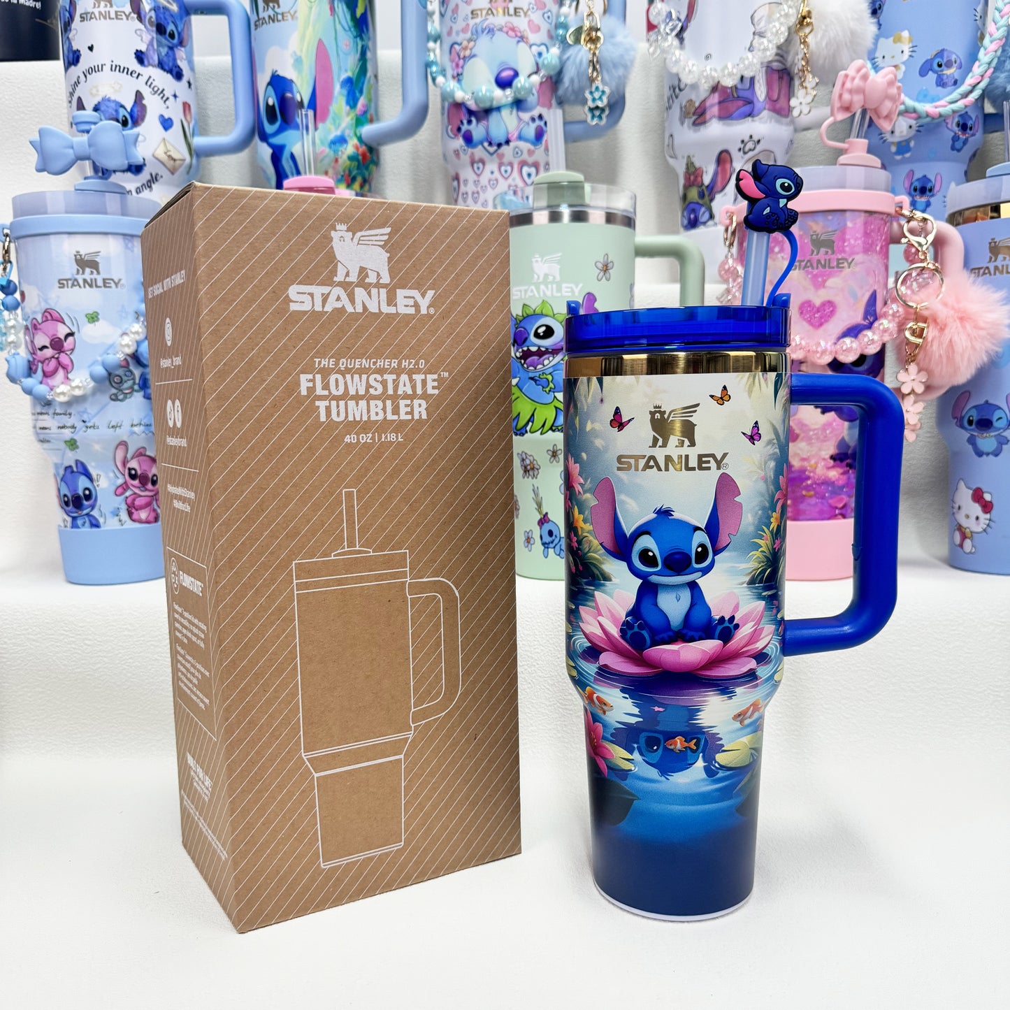 🔥Stanley Tumbler Disney Stitch Co-branded Collection With Accessories, Mix Wholesale Available, Constantly Updated.