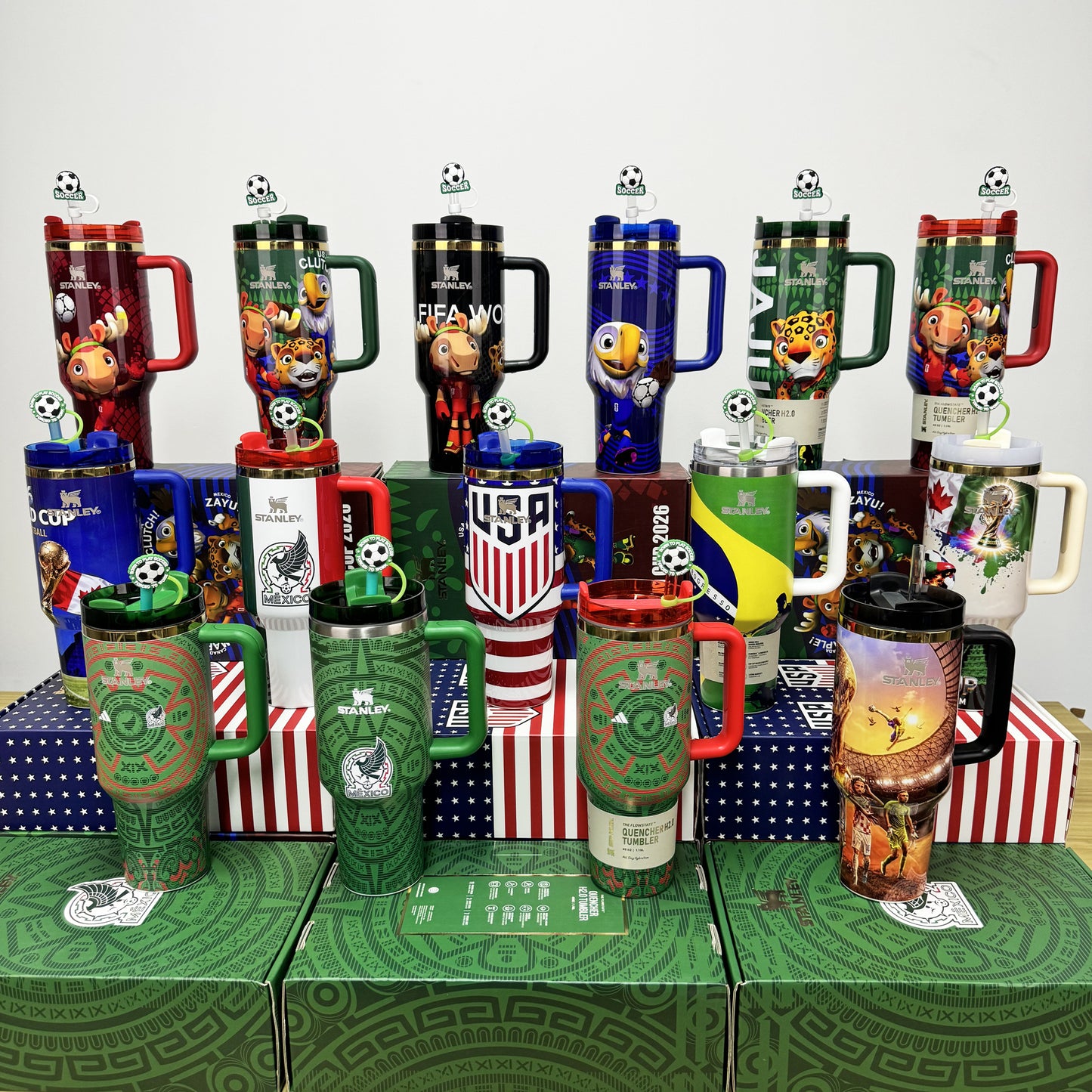 Limited Stanley FIFA World Cup 2026,40 0z Tumbler,World Cup Commemorative Gift,Best Gift🎁(Factory Direct Supply, Mixed Wholesale Available, New Styles Updated Ongoing)