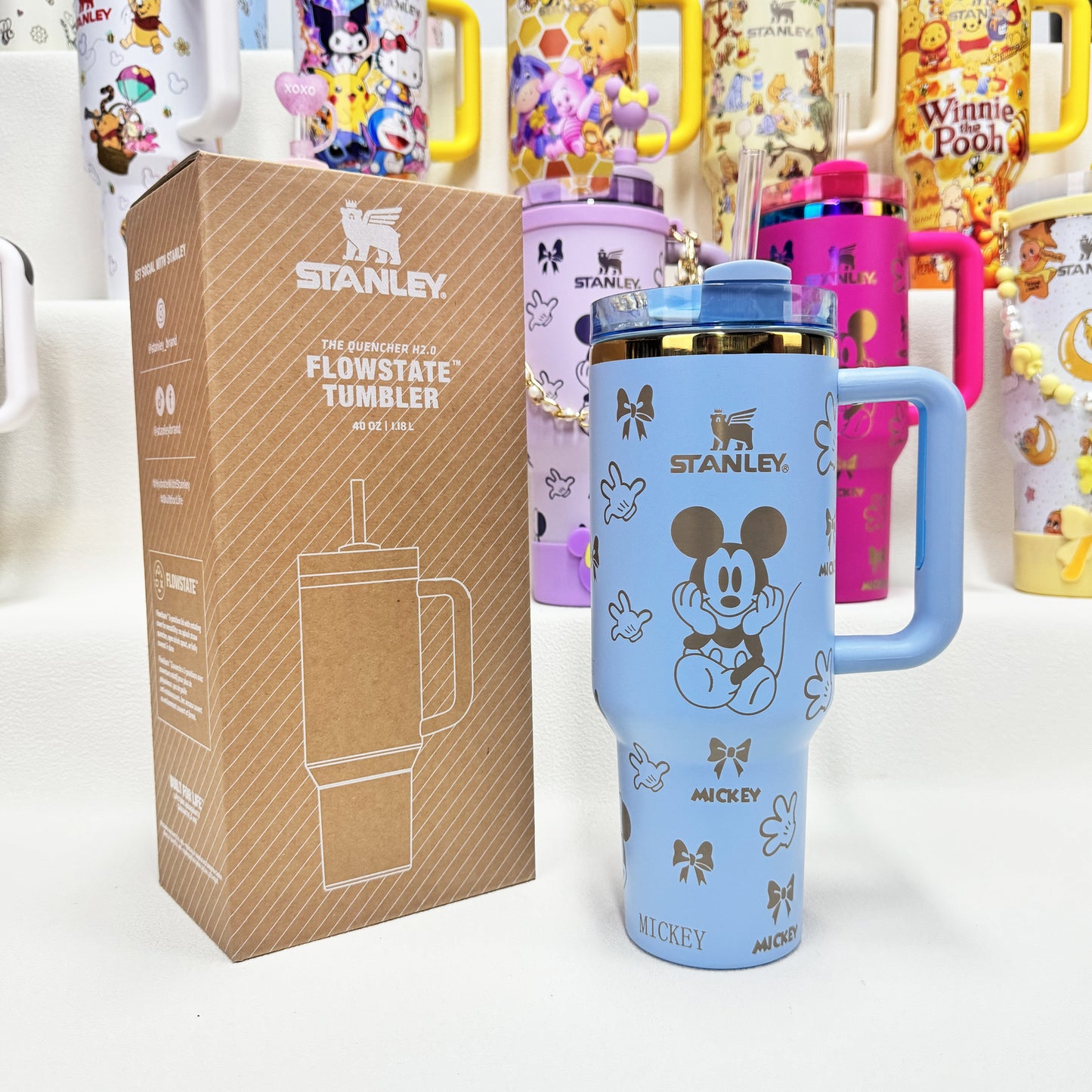 🔥40oz Pop Mart Twinkle Twinkle & Winnie The Pooh Stanley Tumbler, Disney Collection, Factory Direct Mixed Wholesale