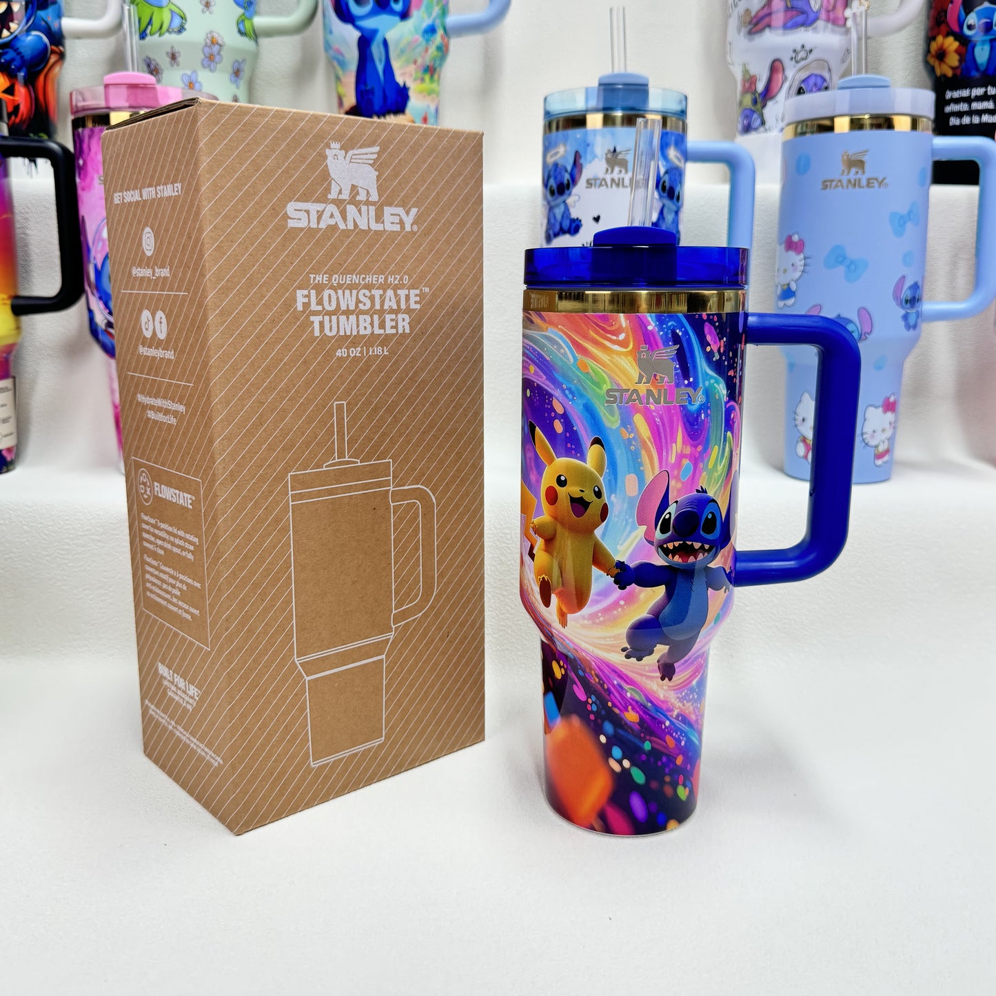 🔥Stanley Tumbler Disney Stitch Co-branded Collection With Accessories, Mix Wholesale Available, Constantly Updated.