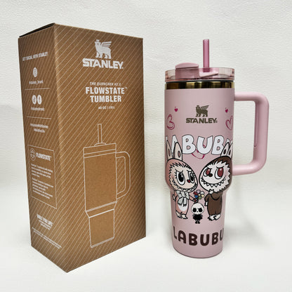 40oz Stanley Tumbler LABUBU Co-branded Limited Edition Collection, Perfect for Daily Use & Gifting(Factory Direct Supply, Mixed Wholesale Available, New Styles Updated Ongoing)