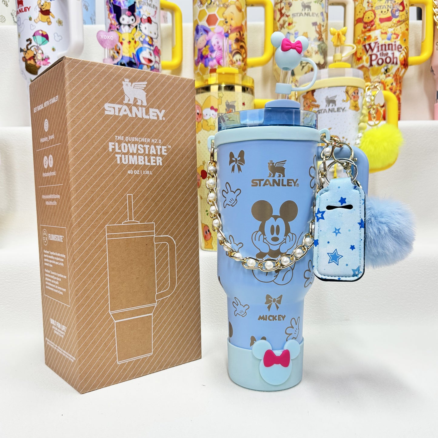 🔥40oz Pop Mart Twinkle Twinkle & Winnie The Pooh Stanley Tumbler, Disney Collection, Factory Direct Mixed Wholesale