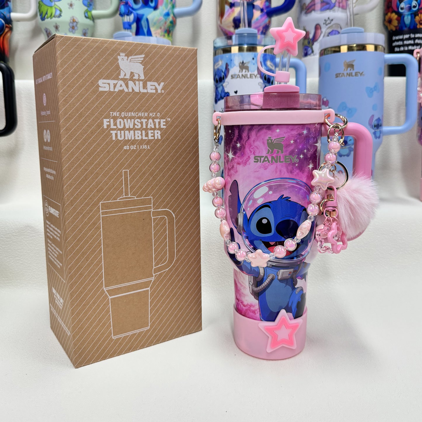 🔥Stanley Tumbler Disney Stitch Co-branded Collection With Accessories, Mix Wholesale Available, Constantly Updated.