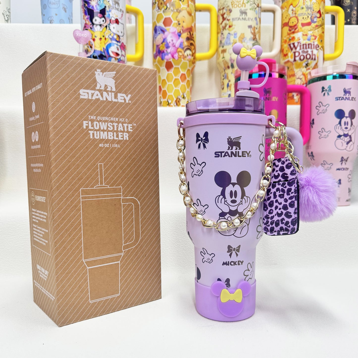 🔥40oz Pop Mart Twinkle Twinkle & Winnie The Pooh Stanley Tumbler, Disney Collection, Factory Direct Mixed Wholesale