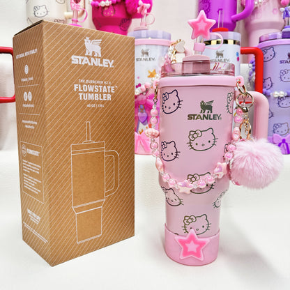 🔥40 OZ Stanley Tumbler Sanrio Hello Kitty Co-branded collection withAccessories，MixWholesale Available,Constantly Updated.