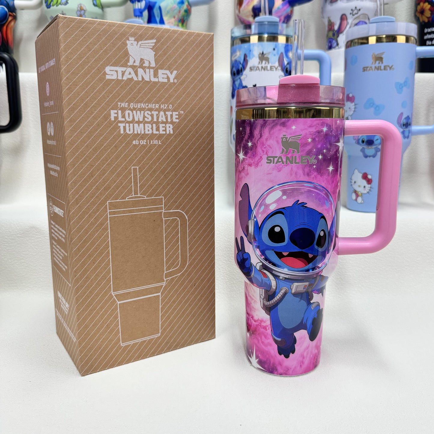 🔥Stanley Tumbler Disney Stitch Co-branded Collection With Accessories, Mix Wholesale Available, Constantly Updated.