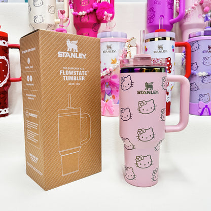 🔥40 OZ Stanley Tumbler Sanrio Hello Kitty Co-branded collection withAccessories，MixWholesale Available,Constantly Updated.