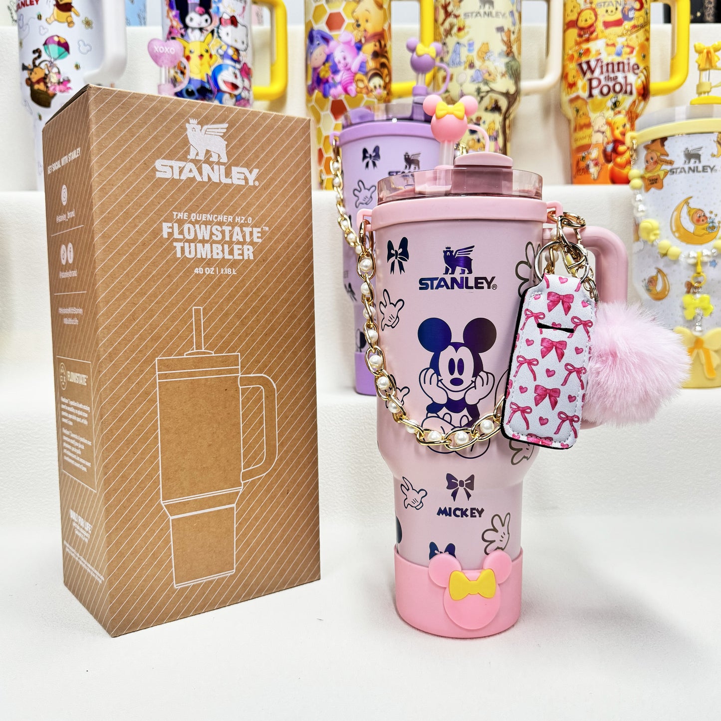 🔥40oz Pop Mart Twinkle Twinkle & Winnie The Pooh Stanley Tumbler, Disney Collection, Factory Direct Mixed Wholesale