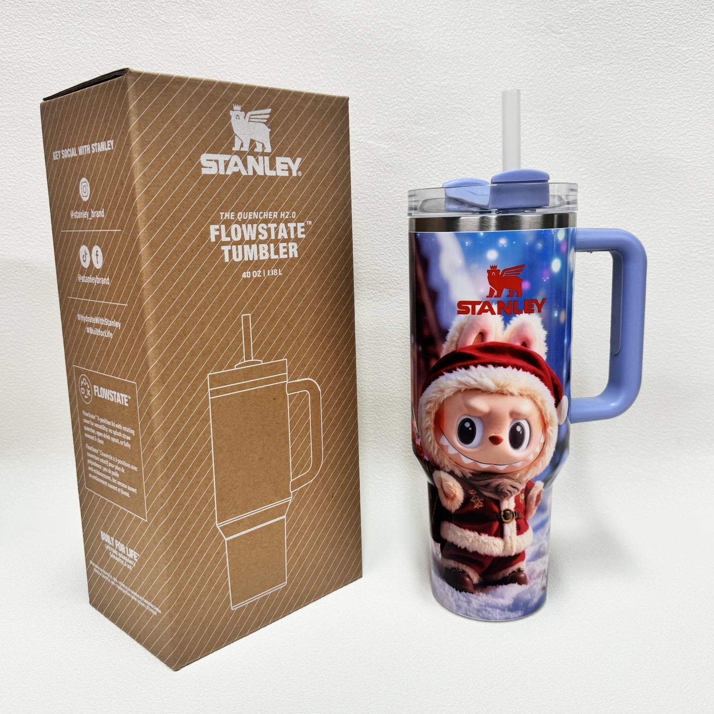 40oz Stanley Tumbler LABUBU Co-branded Limited Edition Collection, Perfect for Daily Use & Gifting(Factory Direct Supply, Mixed Wholesale Available, New Styles Updated Ongoing)