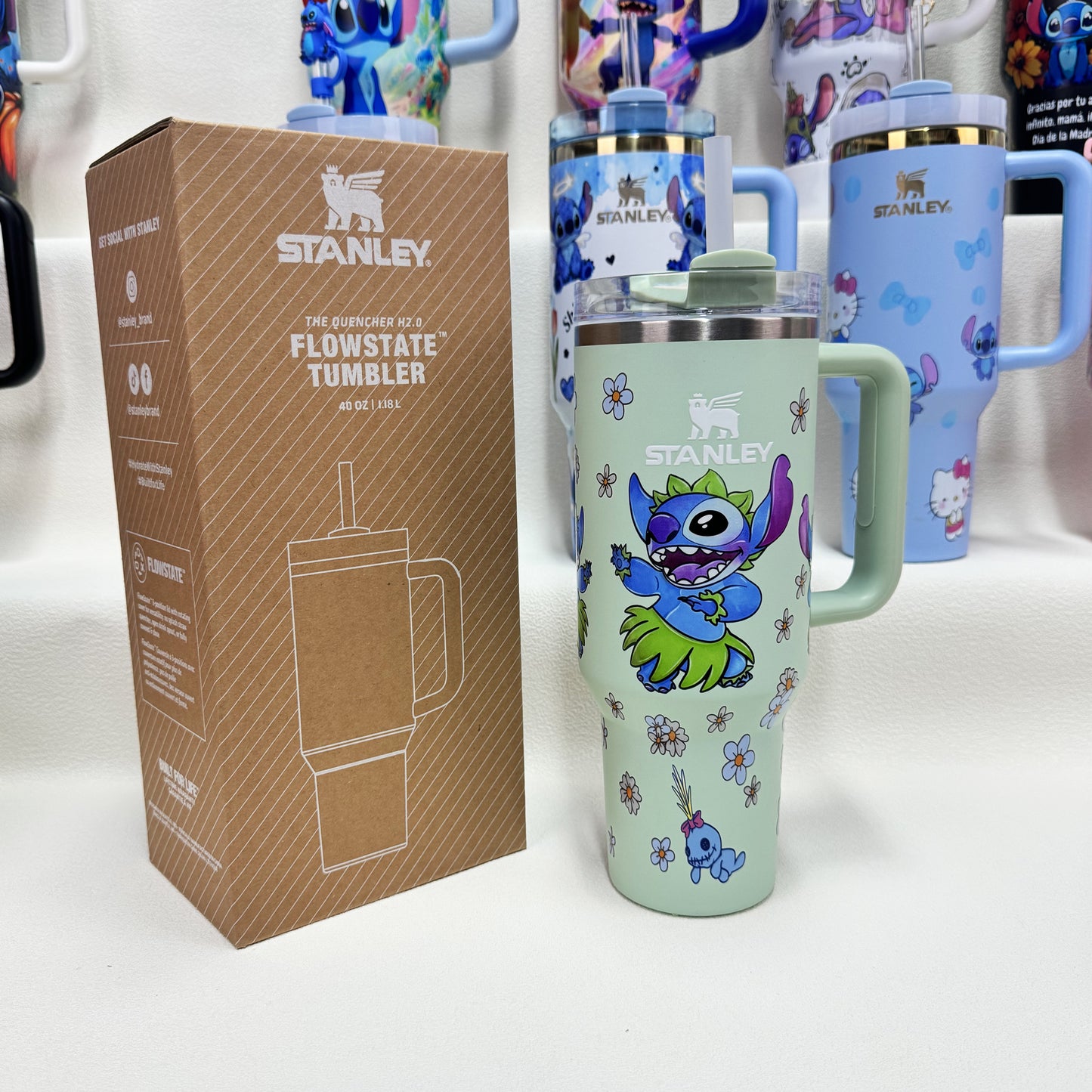 🔥Stanley Tumbler Disney Stitch Co-branded Collection With Accessories, Mix Wholesale Available, Constantly Updated.