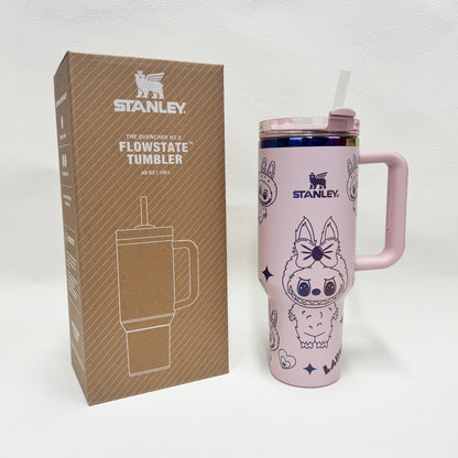 40oz Stanley Tumbler LABUBU Co-branded Limited Edition Collection, Perfect for Daily Use & Gifting(Factory Direct Supply, Mixed Wholesale Available, New Styles Updated Ongoing)