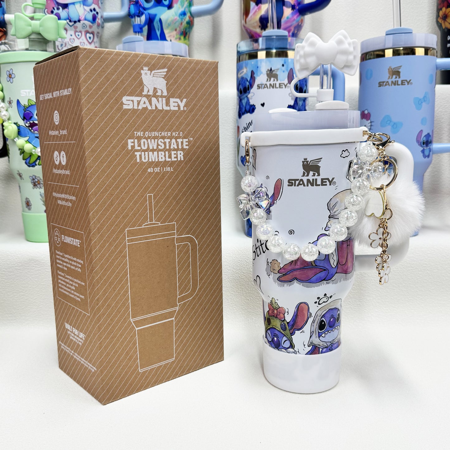 🔥Stanley Tumbler Disney Stitch Co-branded Collection With Accessories, Mix Wholesale Available, Constantly Updated.