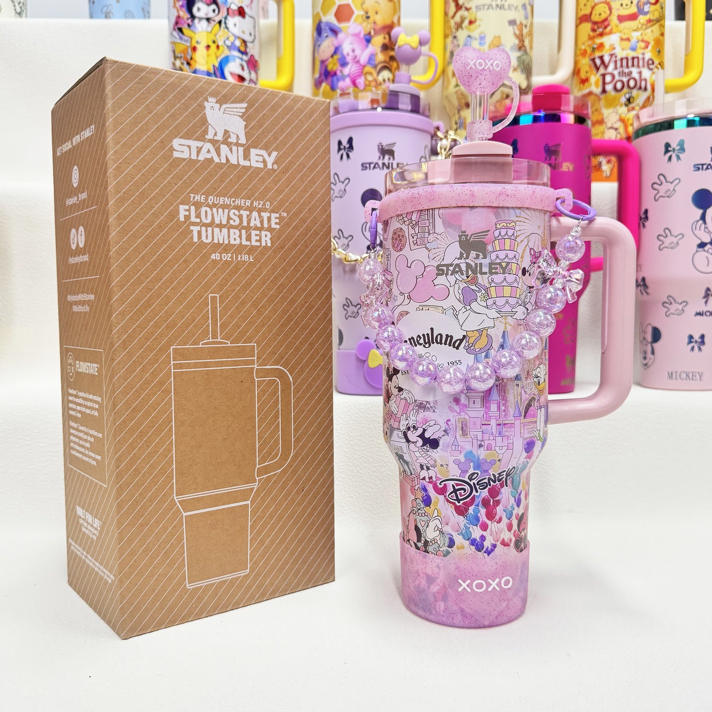 🔥40oz Pop Mart Twinkle Twinkle & Winnie The Pooh Stanley Tumbler, Disney Collection, Factory Direct Mixed Wholesale