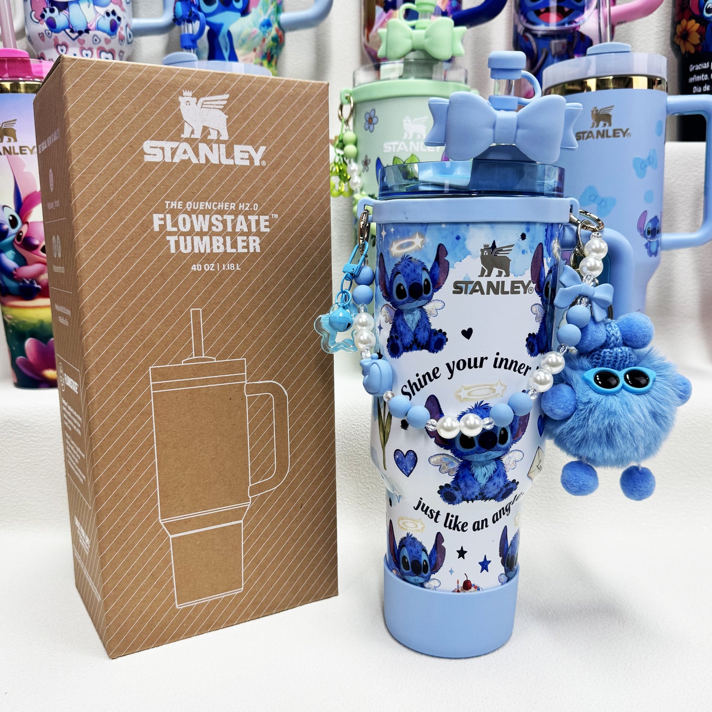 🔥Stanley Tumbler Disney Stitch Co-branded Collection With Accessories, Mix Wholesale Available, Constantly Updated.