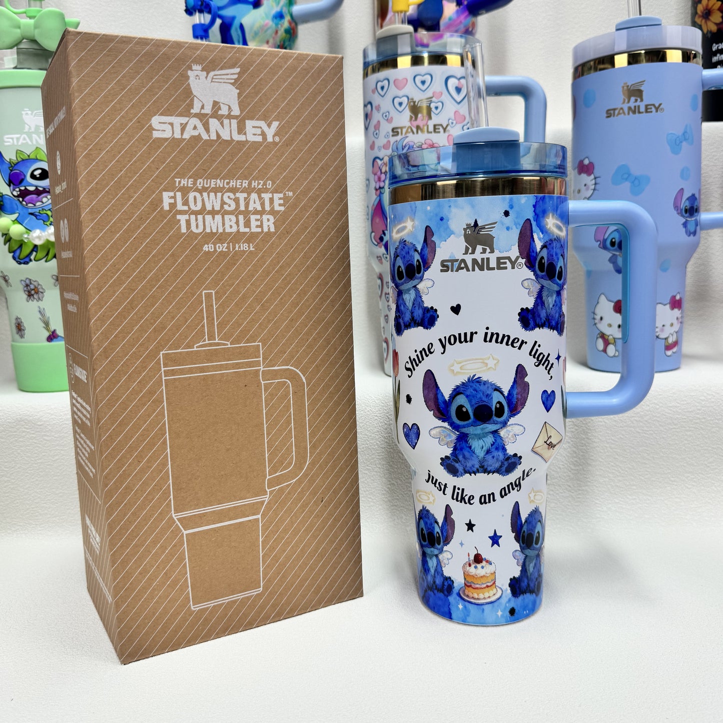 🔥Stanley Tumbler Disney Stitch Co-branded Collection With Accessories, Mix Wholesale Available, Constantly Updated.