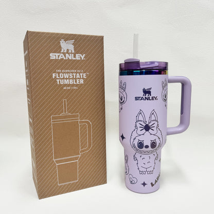 40oz Stanley Tumbler LABUBU Co-branded Limited Edition Collection, Perfect for Daily Use & Gifting(Factory Direct Supply, Mixed Wholesale Available, New Styles Updated Ongoing)