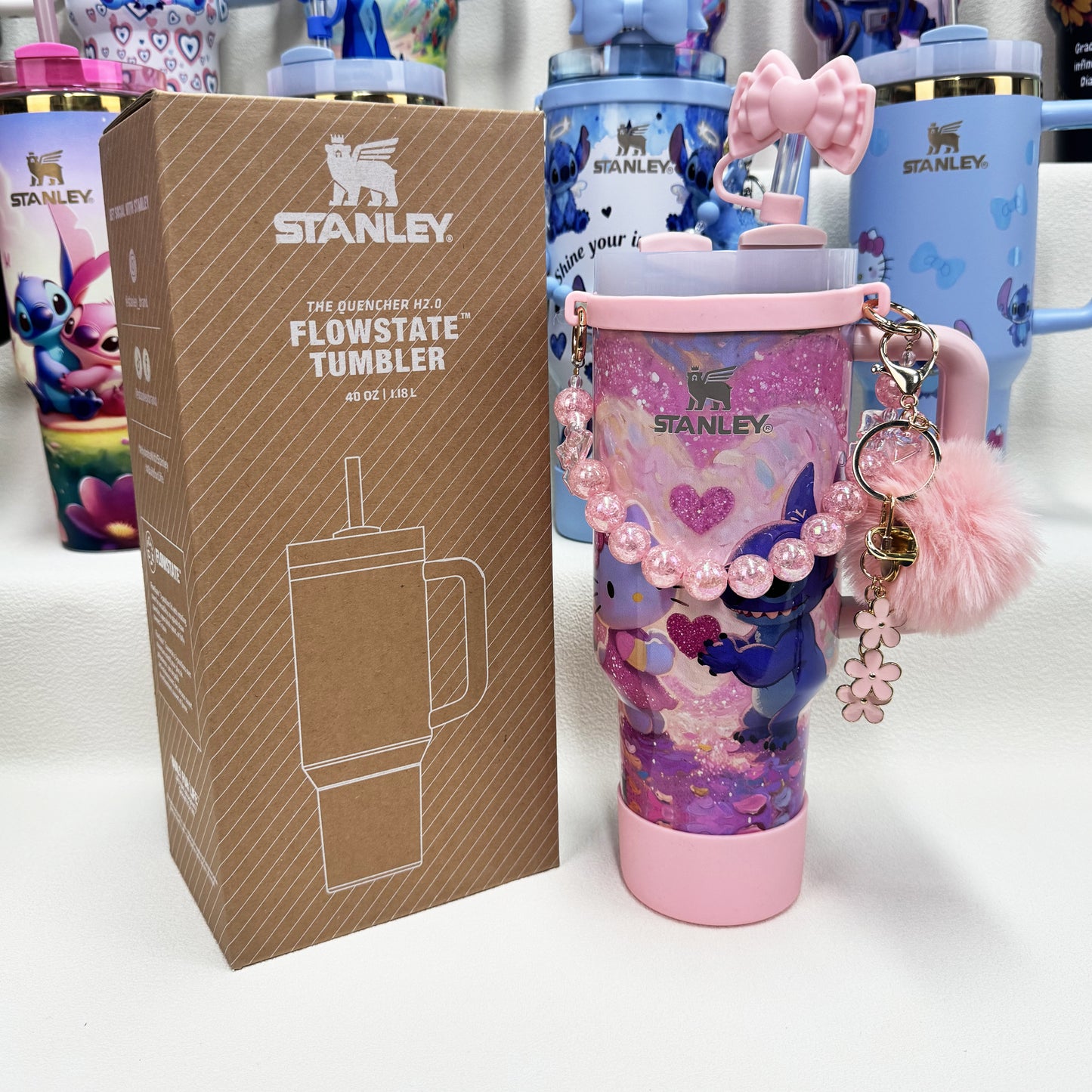 🔥Stanley Tumbler Disney Stitch Co-branded Collection With Accessories, Mix Wholesale Available, Constantly Updated.