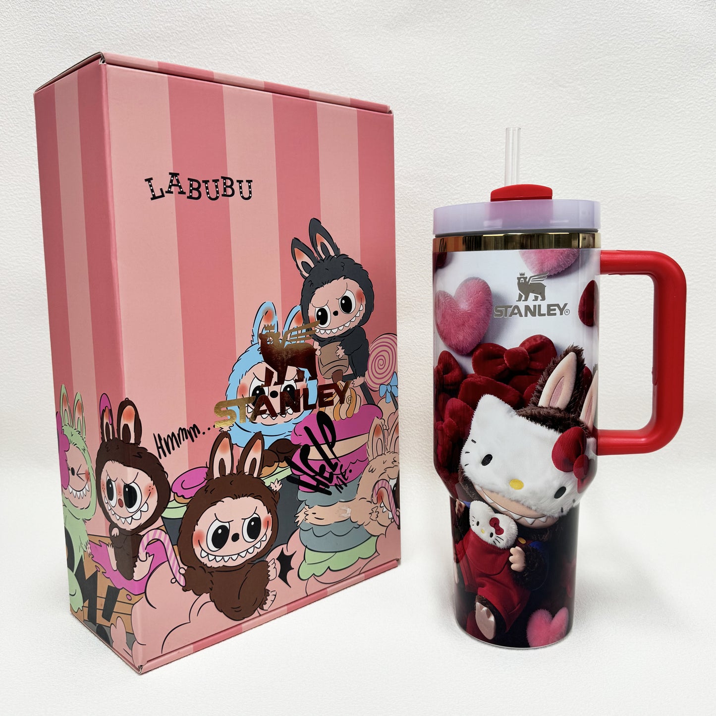 40oz Stanley Tumbler LABUBU Co-branded Limited Edition Collection, Perfect for Daily Use & Gifting(Factory Direct Supply, Mixed Wholesale Available, New Styles Updated Ongoing)