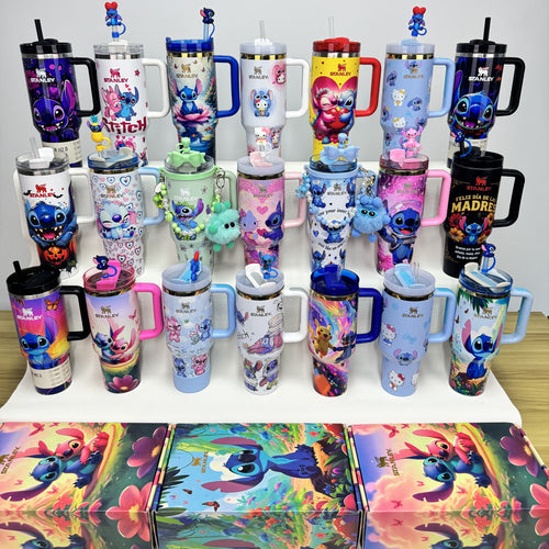 🔥Stanley Tumbler Disney Stitch Co-branded Collection With Accessories, Mix Wholesale Available, Constantly Updated.