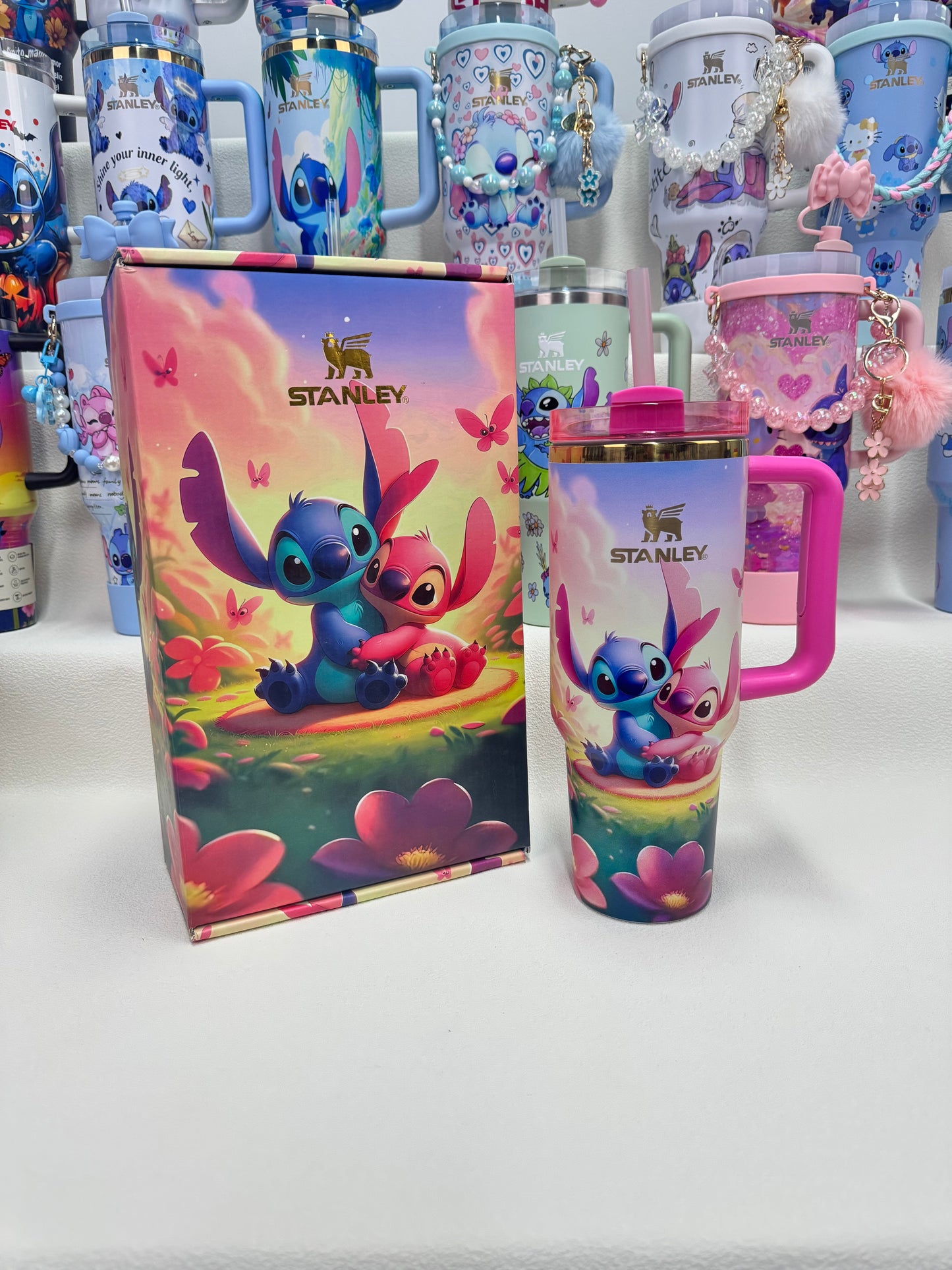 🔥Stanley Tumbler Disney Stitch Co-branded Collection With Accessories, Mix Wholesale Available, Constantly Updated.