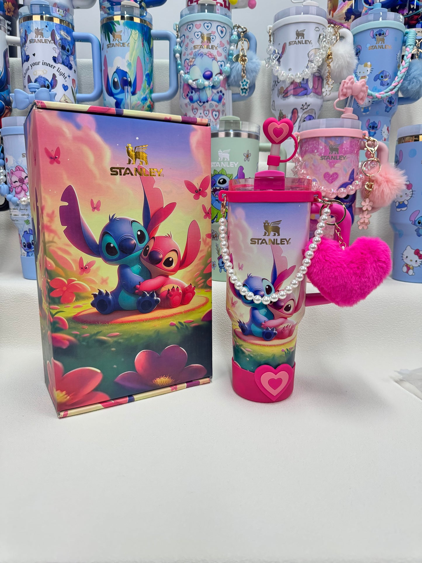 🔥Stanley Tumbler Disney Stitch Co-branded Collection With Accessories, Mix Wholesale Available, Constantly Updated.