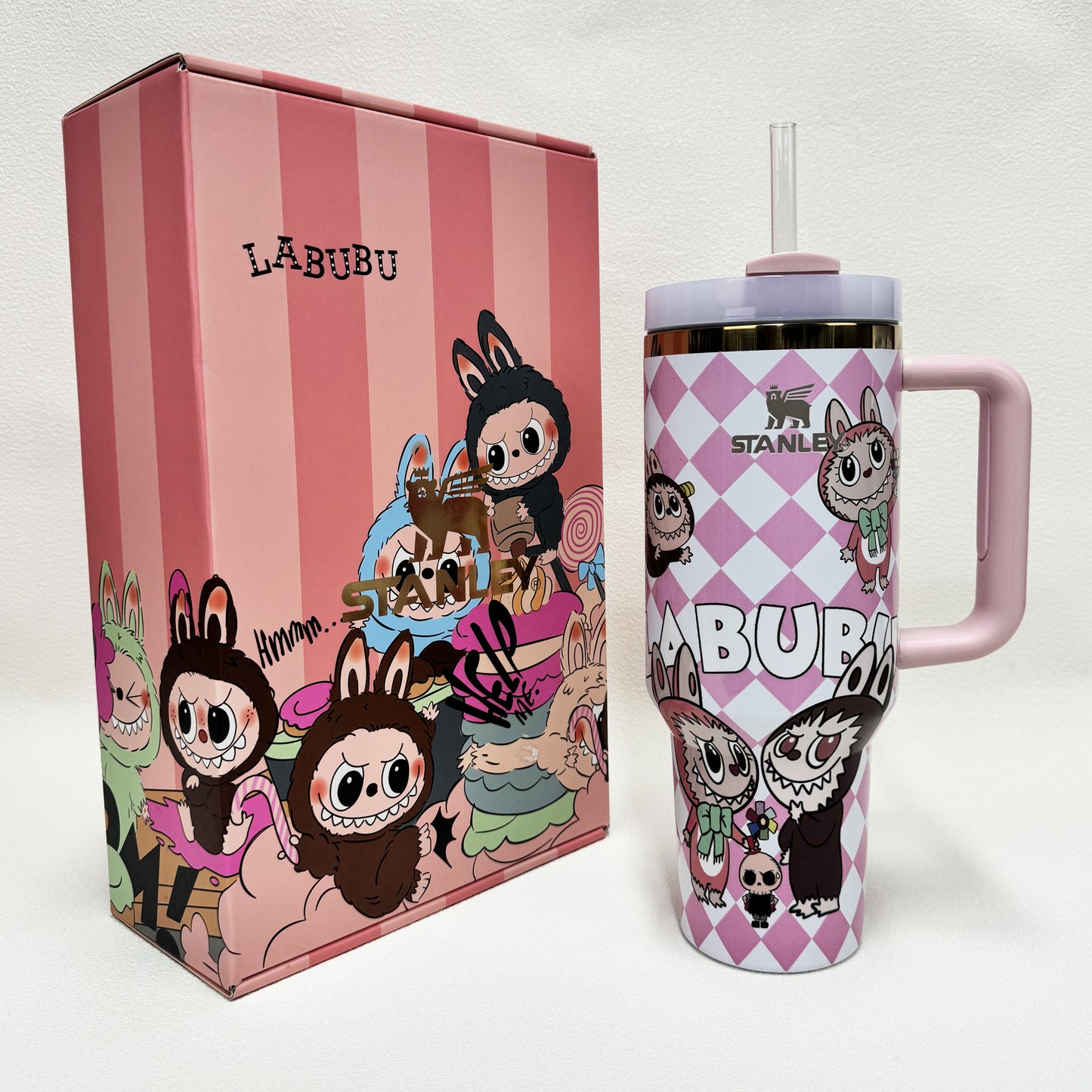 40oz Stanley Tumbler LABUBU Co-branded Limited Edition Collection, Perfect for Daily Use & Gifting(Factory Direct Supply, Mixed Wholesale Available, New Styles Updated Ongoing)