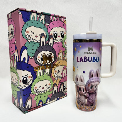 40oz Stanley Tumbler LABUBU Co-branded Limited Edition Collection, Perfect for Daily Use & Gifting(Factory Direct Supply, Mixed Wholesale Available, New Styles Updated Ongoing)