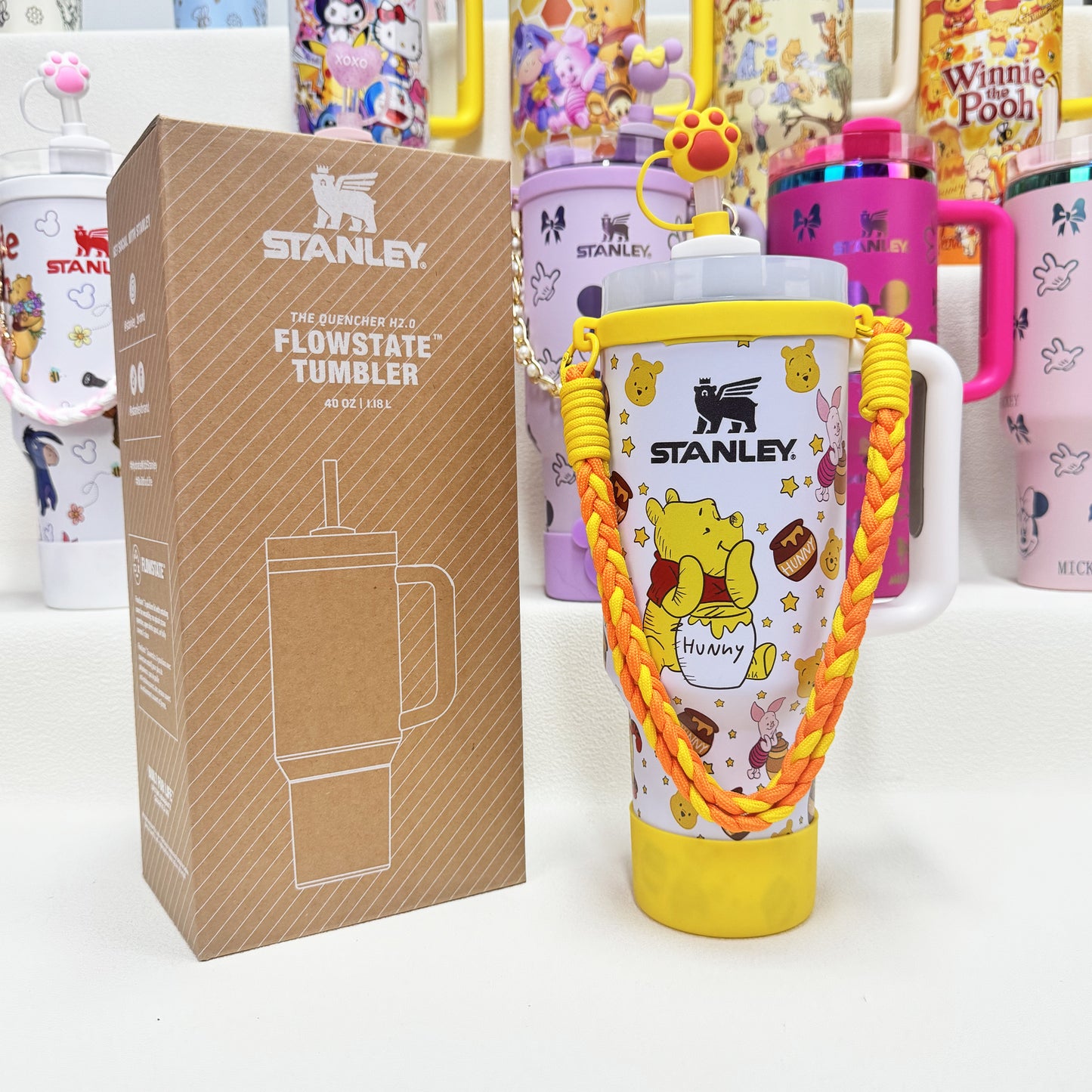 🔥40oz Pop Mart Twinkle Twinkle & Winnie The Pooh Stanley Tumbler, Disney Collection, Factory Direct Mixed Wholesale