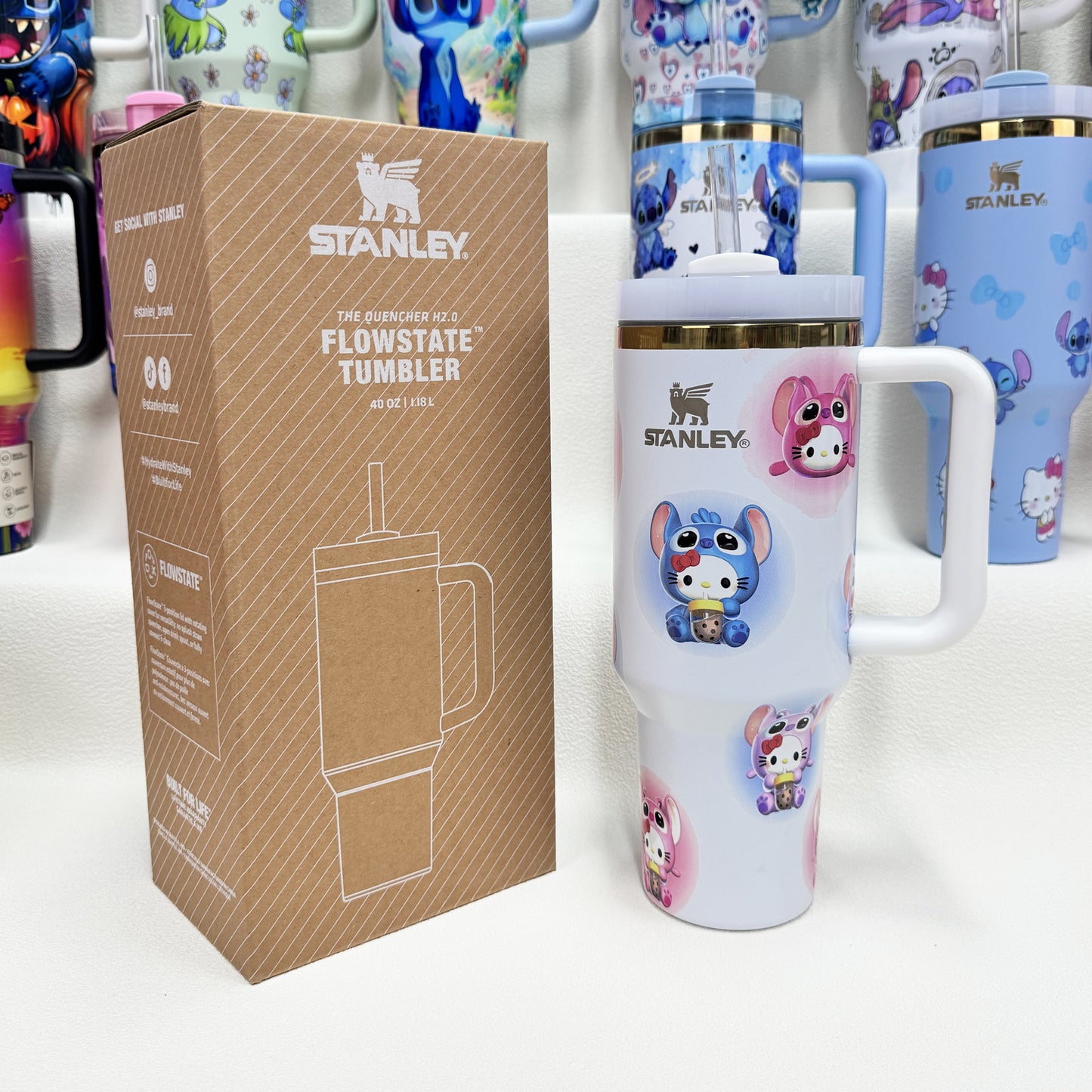 🔥Stanley Tumbler Disney Stitch Co-branded Collection With Accessories, Mix Wholesale Available, Constantly Updated.