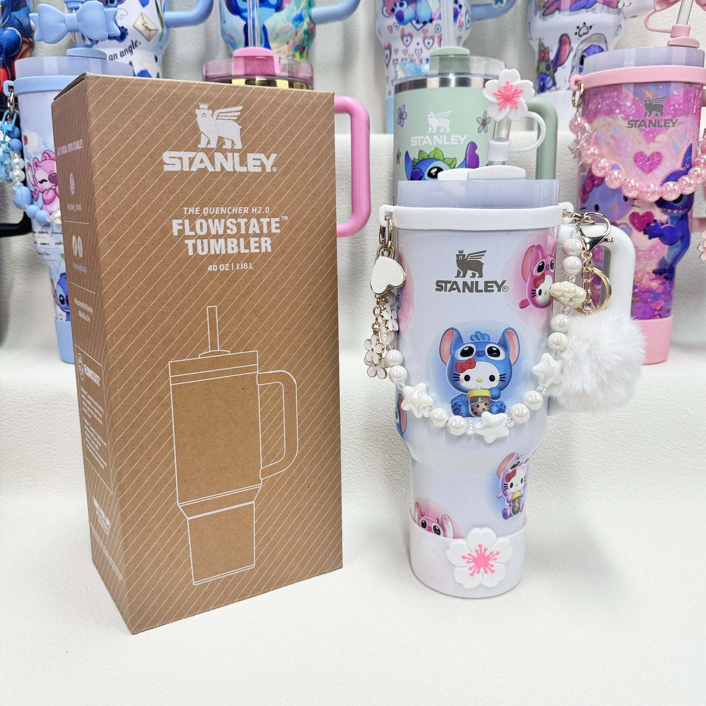 🔥Stanley Tumbler Disney Stitch Co-branded Collection With Accessories, Mix Wholesale Available, Constantly Updated.