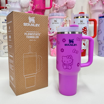 🔥40 OZ Stanley Tumbler Sanrio Hello Kitty Co-branded collection withAccessories，MixWholesale Available,Constantly Updated.