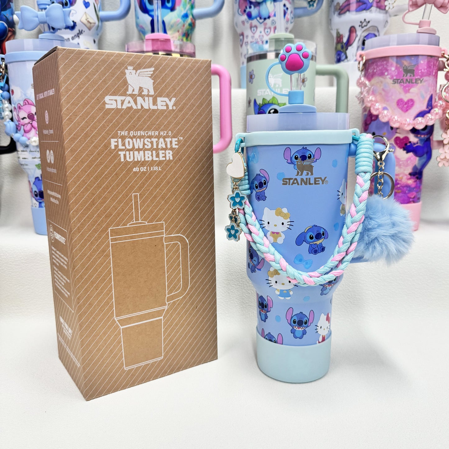 🔥Stanley Tumbler Disney Stitch Co-branded Collection With Accessories, Mix Wholesale Available, Constantly Updated.