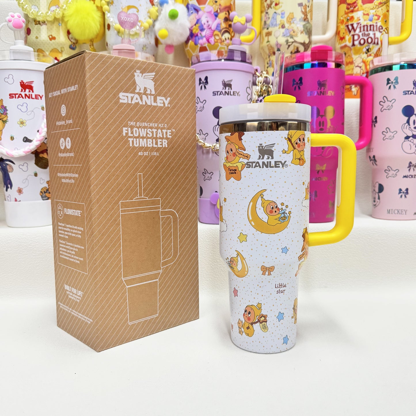 🔥40oz Pop Mart Twinkle Twinkle & Winnie The Pooh Stanley Tumbler, Disney Collection, Factory Direct Mixed Wholesale