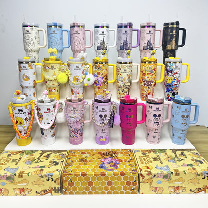 🔥40oz Pop Mart Twinkle Twinkle & Winnie The Pooh Stanley Tumbler, Disney Collection, Factory Direct Mixed Wholesale