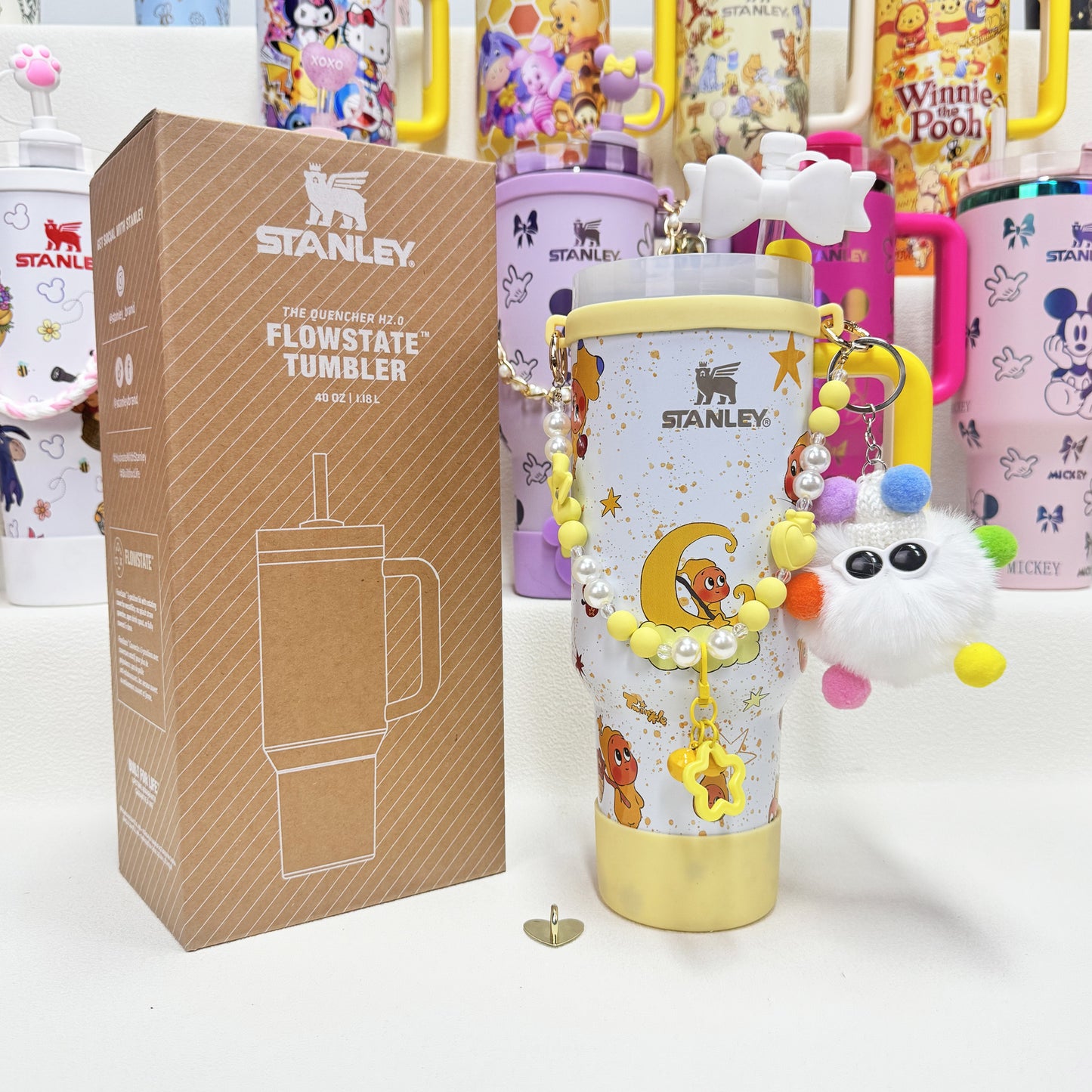 🔥40oz Pop Mart Twinkle Twinkle & Winnie The Pooh Stanley Tumbler, Disney Collection, Factory Direct Mixed Wholesale