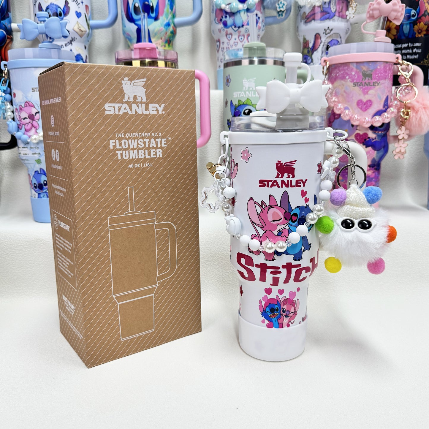 🔥Stanley Tumbler Disney Stitch Co-branded Collection With Accessories, Mix Wholesale Available, Constantly Updated.