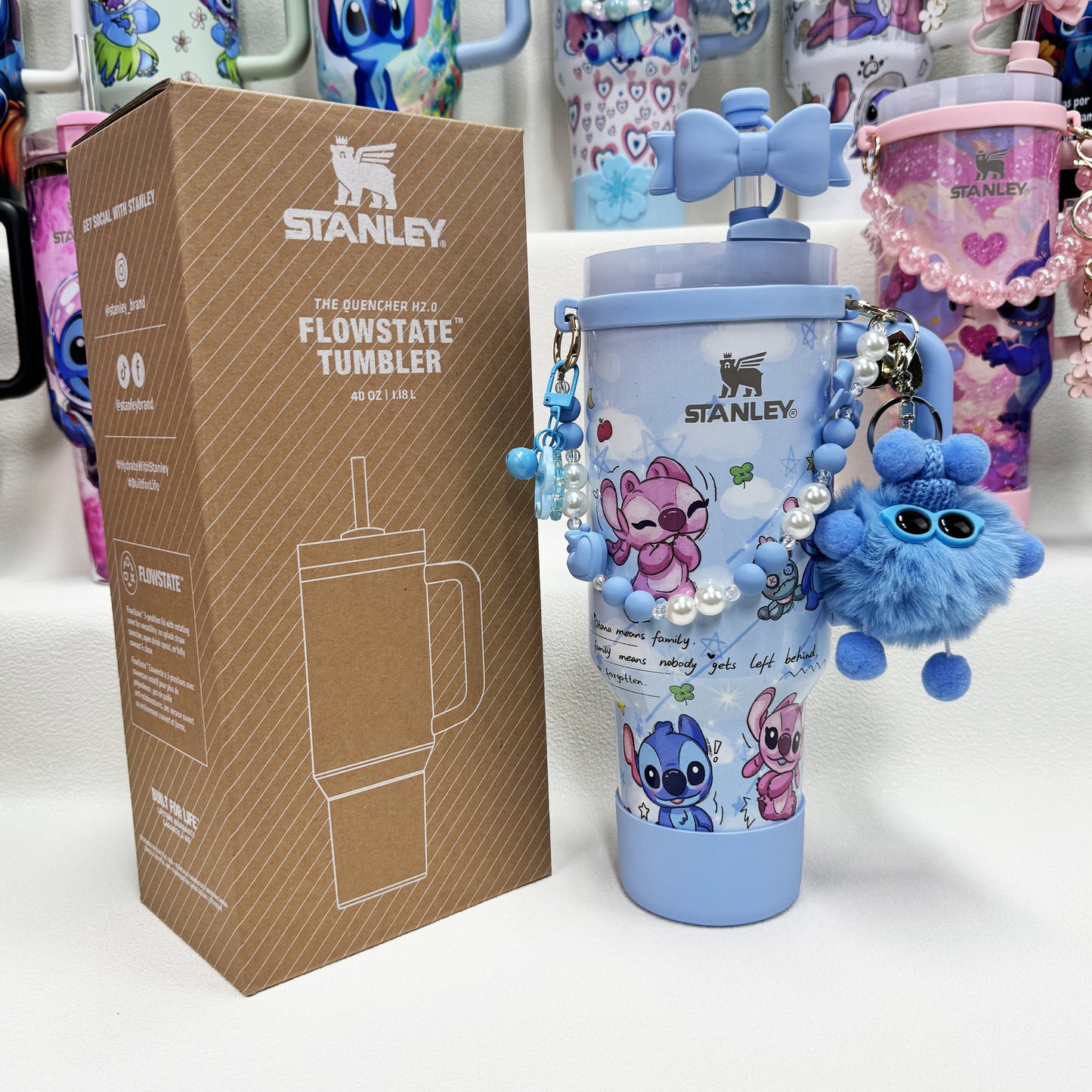 🔥Stanley Tumbler Disney Stitch Co-branded Collection With Accessories, Mix Wholesale Available, Constantly Updated.
