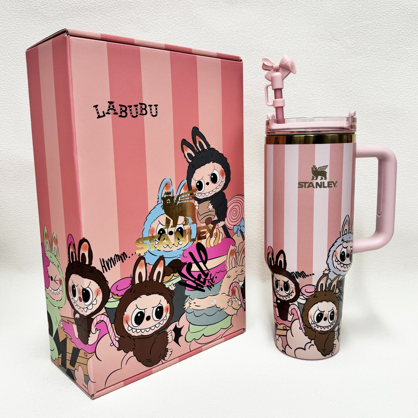 40oz Stanley Tumbler LABUBU Co-branded Limited Edition Collection, Perfect for Daily Use & Gifting(Factory Direct Supply, Mixed Wholesale Available, New Styles Updated Ongoing)