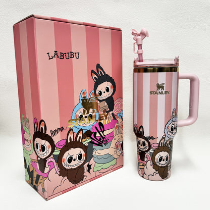 40oz Stanley Tumbler LABUBU Co-branded Limited Edition Collection, Perfect for Daily Use & Gifting(Factory Direct Supply, Mixed Wholesale Available, New Styles Updated Ongoing)