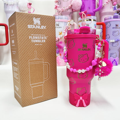 🔥40 OZ Stanley Tumbler Sanrio Hello Kitty Co-branded collection withAccessories，MixWholesale Available,Constantly Updated.