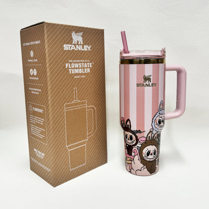 40oz Stanley Tumbler LABUBU Co-branded Limited Edition Collection, Perfect for Daily Use & Gifting(Factory Direct Supply, Mixed Wholesale Available, New Styles Updated Ongoing)