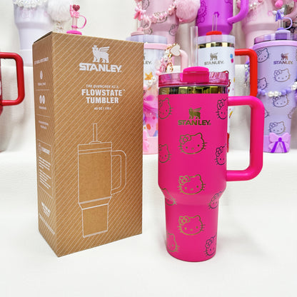 🔥40 OZ Stanley Tumbler Sanrio Hello Kitty Co-branded collection withAccessories，MixWholesale Available,Constantly Updated.