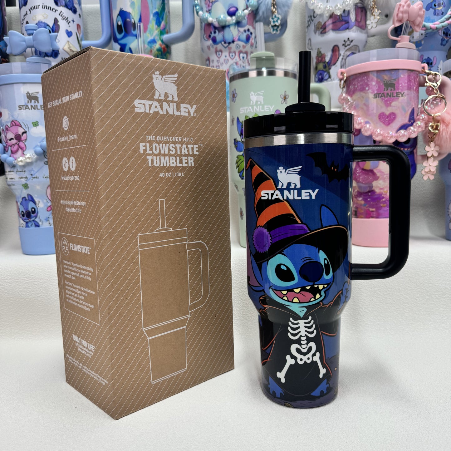 🔥Stanley Tumbler Disney Stitch Co-branded Collection With Accessories, Mix Wholesale Available, Constantly Updated.