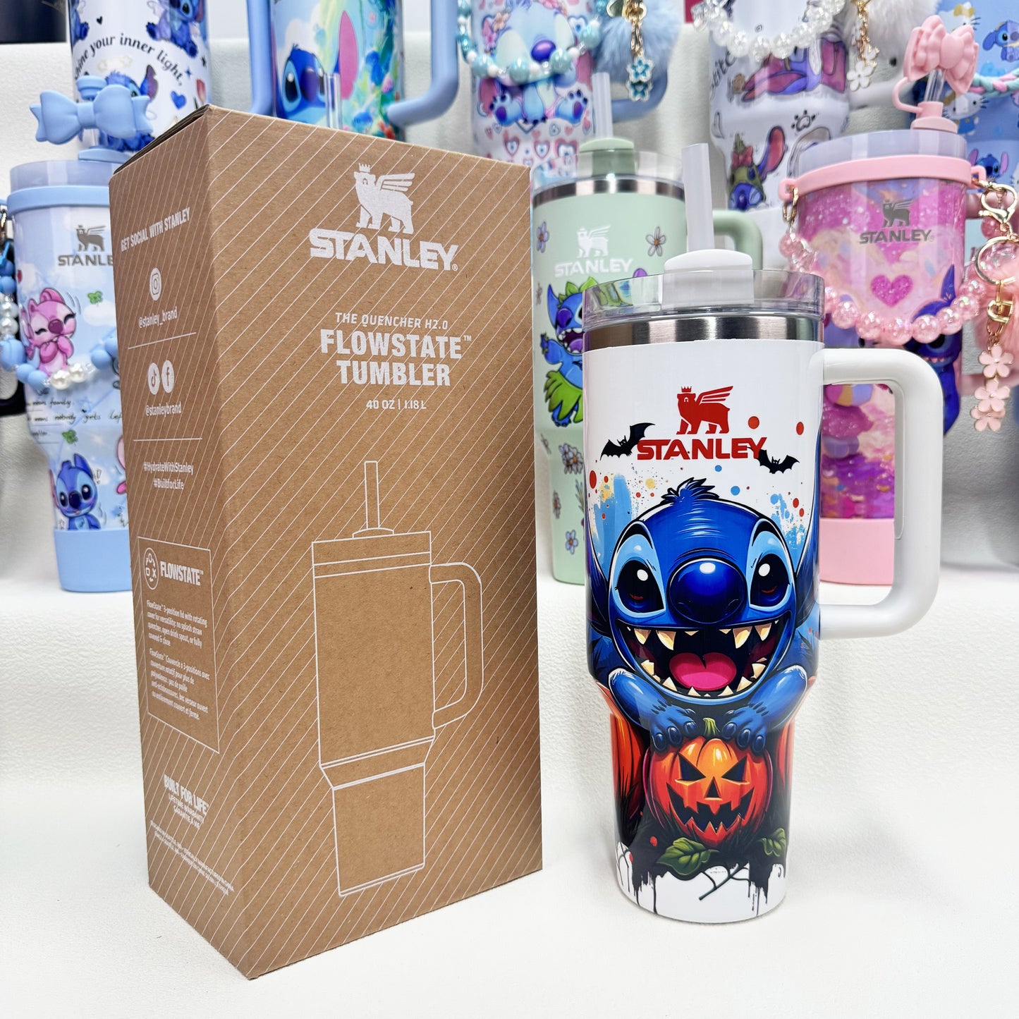 🔥Stanley Tumbler Disney Stitch Co-branded Collection With Accessories, Mix Wholesale Available, Constantly Updated.