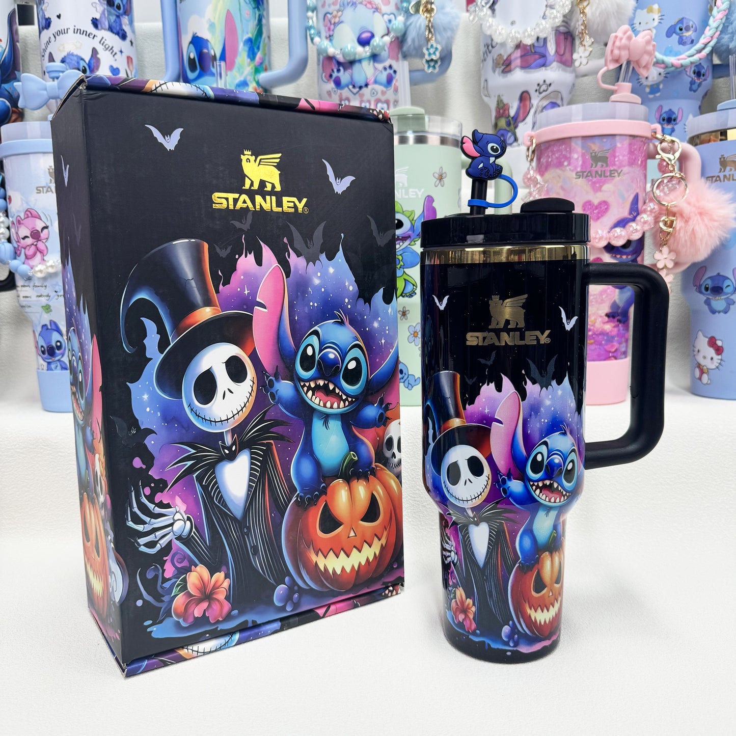 🔥Stanley Tumbler Disney Stitch Co-branded Collection With Accessories, Mix Wholesale Available, Constantly Updated.