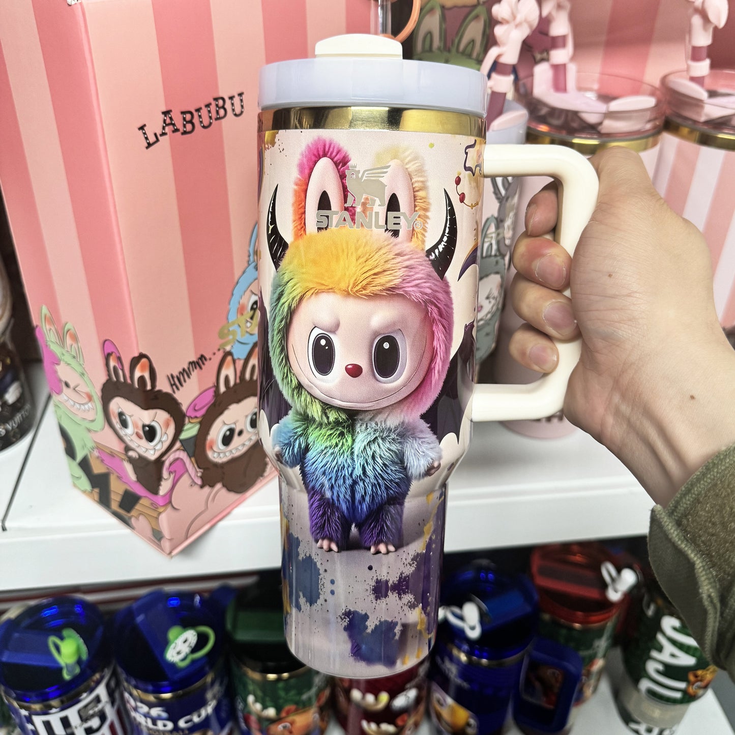 40oz Stanley Tumbler LABUBU Co-branded Limited Edition Collection, Perfect for Daily Use & Gifting(Factory Direct Supply, Mixed Wholesale Available, New Styles Updated Ongoing)